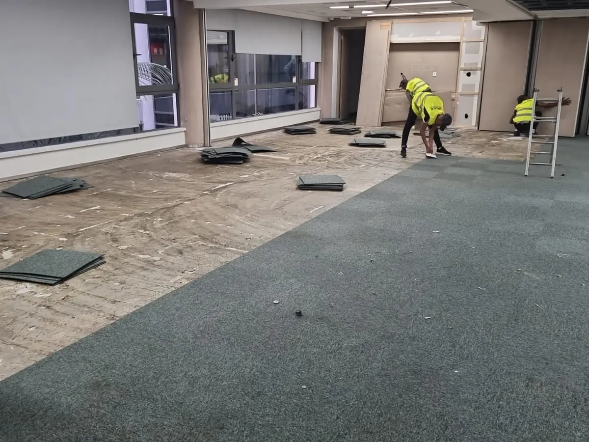 Plateau de bureaux Huawei aménagé par Wolcons à Casablanca — chantier en cours, photo 6 sur 15