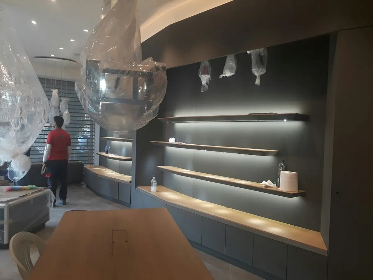 Aménagement de la boutique Saint Louis à Casablanca — chantier en cours, photo 4 sur 11