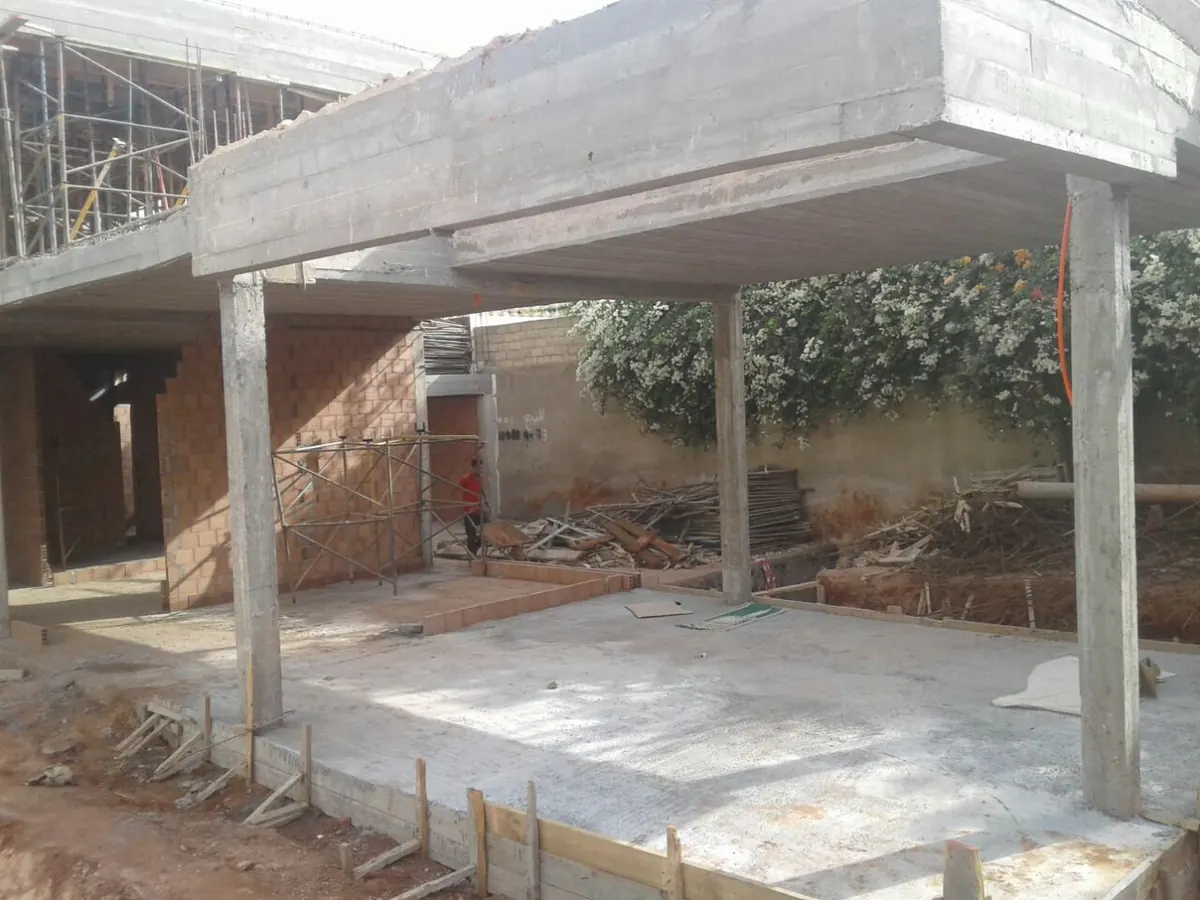 Villa CS : structure en cours d'élévation par Wolcons — chantier en cours, photo 6 sur 9